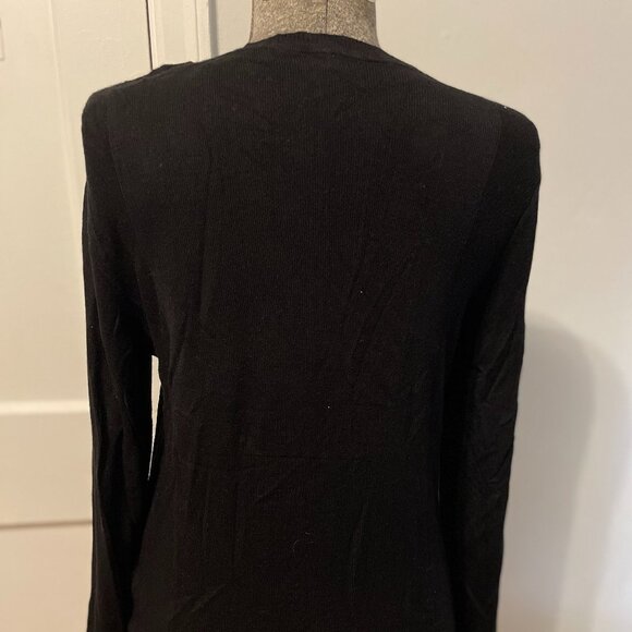 🌸Black sweater top by ASOS, soft long-sleeved Medium M - Picture 4 of 4